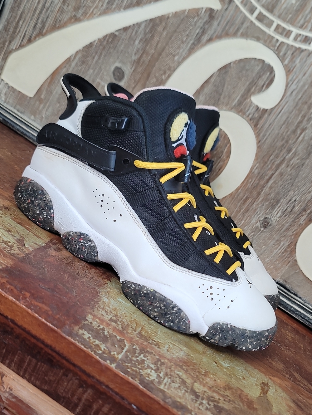 Nike Air Jordan 6 Rings 'Grind Rubber' Wmns 8 (Good/Fair) Fast Shipping